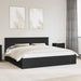 Cadru de pat cu sertar Negru 200 x 200 cm Lemn Ingineresc - WALTI WALTI
