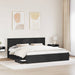 Cadru de pat cu sertar Negru 200 x 200 cm Lemn Ingineresc - WALTI WALTI