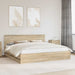 Cadru de pat Stejar Sonoma 200 x 200 cm Lemn Ingineresc - WALTI WALTI