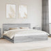 Cadru de pat cu sertar Gri Sonoma 200 x 200 cm Lemn Ingineresc - WALTI WALTI