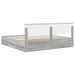 Cadru de pat cu sertar Gri Sonoma 200 x 200 cm Lemn Ingineresc - WALTI WALTI