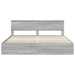 Cadru de pat cu sertar Gri Sonoma 200 x 200 cm Lemn Ingineresc - WALTI WALTI