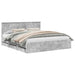 Cadru de pat Gri din beton 180 x 200 cm Lemn Ingineresc - WALTI WALTI
