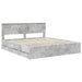 Cadru de pat Gri din beton 180 x 200 cm Lemn Ingineresc - WALTI WALTI