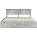 Cadru de pat Gri din beton 180 x 200 cm Lemn Ingineresc - WALTI WALTI