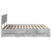Cadru de pat Gri din beton 180 x 200 cm Lemn Ingineresc - WALTI WALTI