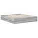 Cadru de pat cu sertar Gri Sonoma 180 x 200 cm Lemn Ingineresc - WALTI WALTI