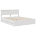 Cadru de pat cu sertar Alb 160 x 200 cm Lemn Ingineresc - WALTI WALTI