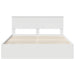 Cadru de pat cu sertar Alb 160 x 200 cm Lemn Ingineresc - WALTI WALTI