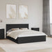 Cadru de pat cu sertar Negru 160 x 200 cm Lemn Ingineresc - WALTI WALTI
