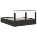 Cadru de pat cu sertar Negru 160 x 200 cm Lemn Ingineresc - WALTI WALTI
