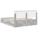 Cadru de pat Gri din beton 160 x 200 cm Lemn Ingineresc - WALTI WALTI