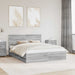Cadru de pat cu sertar Gri Sonoma 160 x 200 cm Lemn Ingineresc - WALTI WALTI