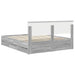 Cadru de pat cu sertar Gri Sonoma 160 x 200 cm Lemn Ingineresc - WALTI WALTI