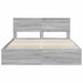 Cadru de pat cu sertar Gri Sonoma 160 x 200 cm Lemn Ingineresc - WALTI WALTI