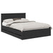 Cadru de pat cu sertar Negru 140 x 190 cm Lemn Ingineresc - WALTI WALTI