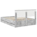 Cadru de pat Gri din beton 140 x 190 cm Lemn Ingineresc - WALTI WALTI