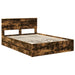 Cadru de pat Stejar fumuriu 140 x 190 cm Lemn Ingineresc - WALTI WALTI