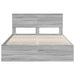 Cadru de pat cu sertar Gri Sonoma 140 x 190 cm Lemn Ingineresc - WALTI WALTI