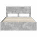 Cadru de pat Gri din beton 135 x 190 cm Lemn Ingineresc - WALTI WALTI