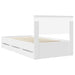 Cadru de pat cu sertar Alb 100 x 200 cm Lemn Ingineresc - WALTI WALTI