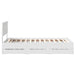 Cadru de pat cu sertar Alb 100 x 200 cm Lemn Ingineresc - WALTI WALTI