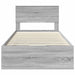 Cadru de pat cu sertar Gri Sonoma 100 x 200 cm Lemn Ingineresc - WALTI WALTI