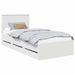 Cadru de pat cu sertar Alb 90 x 190 cm Lemn Ingineresc - WALTI WALTI