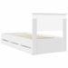 Cadru de pat cu sertar Alb 90 x 190 cm Lemn Ingineresc - WALTI WALTI