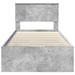Cadru de pat Gri din beton 90 x 200 cm Lemn Ingineresc - WALTI WALTI