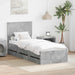 Cadru de pat Gri din beton 75 x 190 cm Lemn Ingineresc - WALTI WALTI