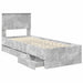 Cadru de pat Gri din beton 75 x 190 cm Lemn Ingineresc - WALTI WALTI