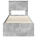 Cadru de pat Gri din beton 75 x 190 cm Lemn Ingineresc - WALTI WALTI