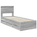 Cadru de pat cu sertar Gri Sonoma 75 x 190 cm Lemn Ingineresc - WALTI WALTI