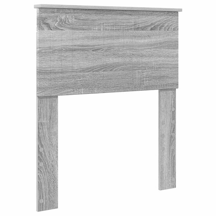 Cadru de pat cu sertar Gri Sonoma 75 x 190 cm Lemn Ingineresc - WALTI WALTI
