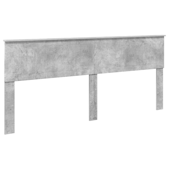 Pat cu storage Gri din beton 200 x 200 cm Lemn compozit - WALTI WALTI