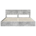 Pat cu storage Gri din beton 200 x 200 cm Lemn compozit - WALTI WALTI
