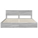 Pat cu storage cu sertar Gri Sonoma 200 x 200 cm Lemn compozit - WALTI WALTI