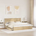 Pat cu storage Stejar Sonoma 180 x 200 cm Lemn compozit - WALTI WALTI