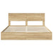 Pat cu storage Stejar Sonoma 180 x 200 cm Lemn compozit - WALTI WALTI