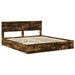 Pat cu storage Stejar fumuriu 180 x 200 cm Lemn compozit - WALTI WALTI