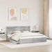 Pat cu storage cu sertar Gri Sonoma 180 x 200 cm Lemn compozit - WALTI WALTI