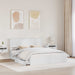 Pat cu storage cu headboard Alb 160 x 200 cm Lemn compozit - WALTI WALTI