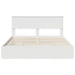 Pat cu storage cu headboard Alb 160 x 200 cm Lemn compozit - WALTI WALTI