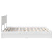 Pat cu storage cu headboard Alb 160 x 200 cm Lemn compozit - WALTI WALTI