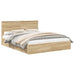 Pat cu storage Stejar Sonoma 160 x 200 cm Lemn compozit - WALTI WALTI