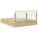 Pat cu storage Stejar Sonoma 160 x 200 cm Lemn compozit - WALTI WALTI