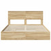 Pat cu storage Stejar Sonoma 160 x 200 cm Lemn compozit - WALTI WALTI
