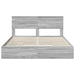 Pat cu storage cu sertar Gri Sonoma 160 x 200 cm Lemn compozit - WALTI WALTI