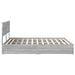 Pat cu storage cu sertar Gri Sonoma 160 x 200 cm Lemn compozit - WALTI WALTI